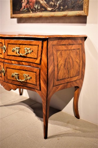 Commode Louis XV, Royaume des Deux-Siciles milieu XVIIIe - Romano Ischia